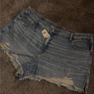 Aerie Stretch denim shorts new with tags size XXL